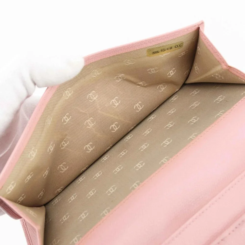 ❤️Chanel Classic Flap Long Wallet in Pink Caviar Leather❤️ - Picture 10 of 16